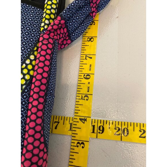 Village of Hope Off the Street Laptop Bag With Shoulder Strap Blue Yellow Pink - Picture 7 of 9